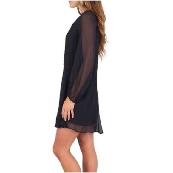 Joie Limited Edition Ladies Balloon Sleeve Black Dress Size X-Small - Picture 2 of 14